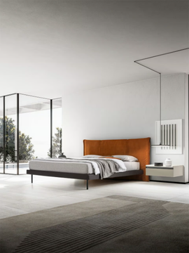 GHIBLI - Bed with upholstered headboard by Santalucia Mobili - view 3